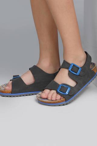 50023 Çift Tokalı Füme Üniseks Çocuk Sandalet - Jump (1)