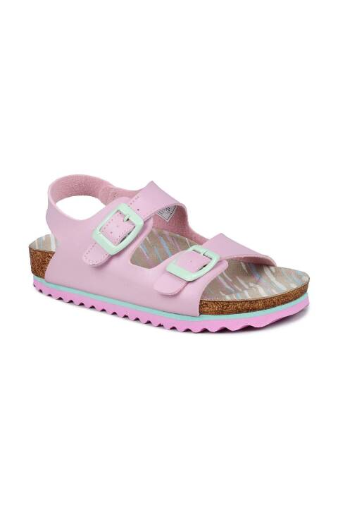 50023 Çift Tokalı Pembe Kız Çocuk Sandalet - 6