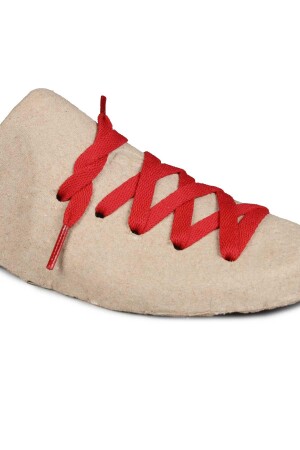 YASTR-K Kırmızı Yassı Tress Spor Ayakkabı Bağcığı - 1
