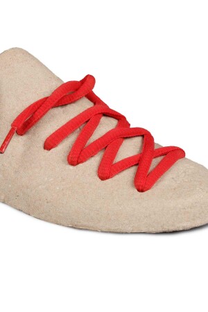 YUVMB-K Kırmızı Yuvarlak Mus- Spor Ayakkabı Bağcığı - 1